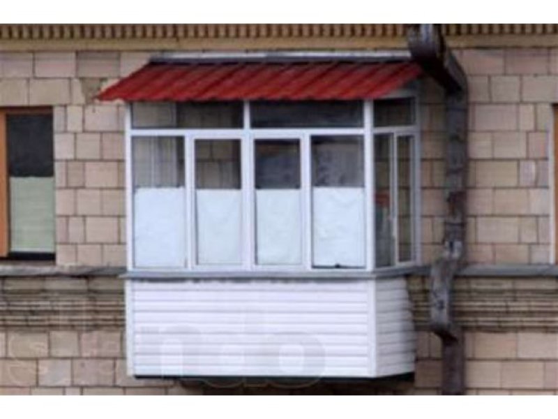 Пример остекленения балкона